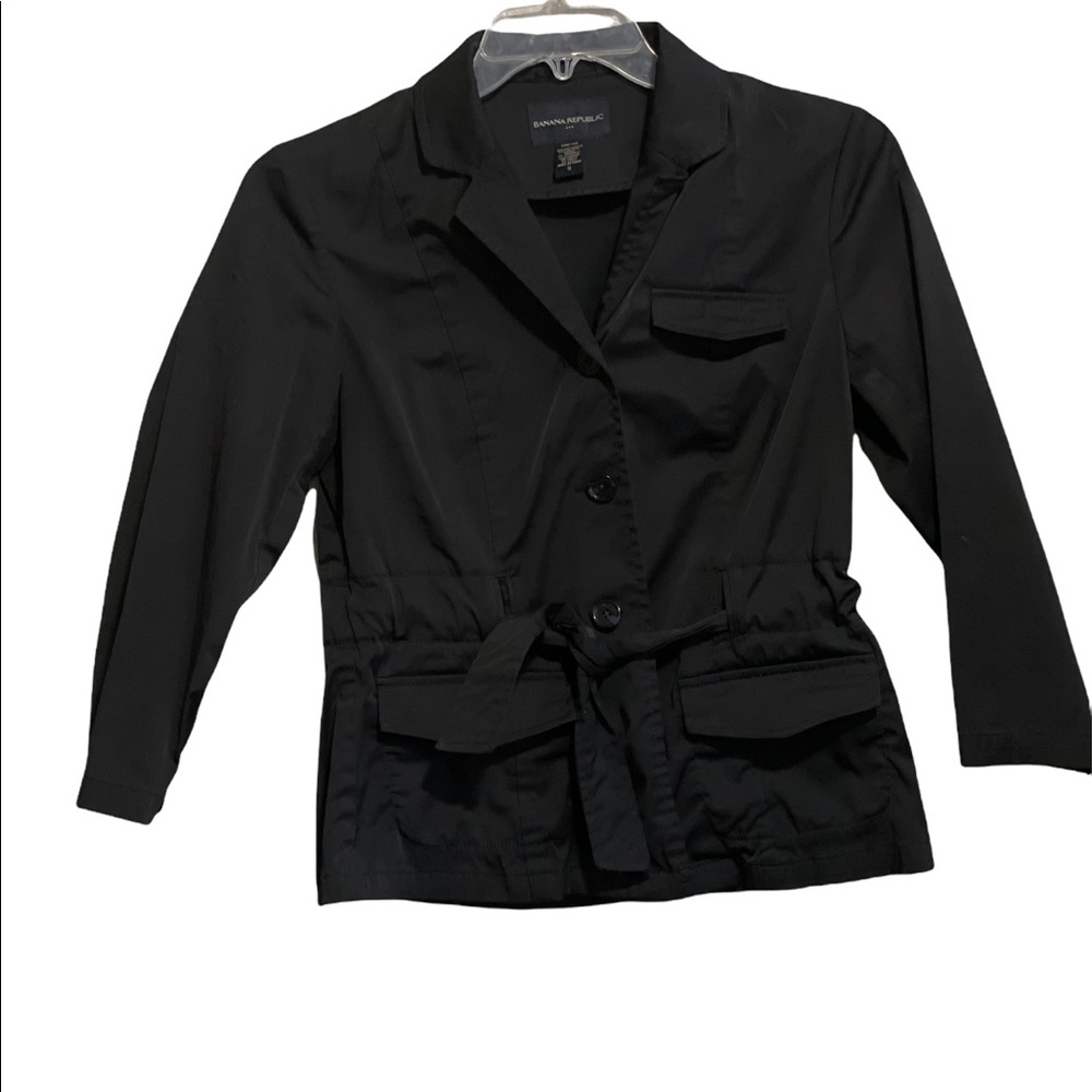 BANANA REPUBLIC BLACK JACKET Sz 8